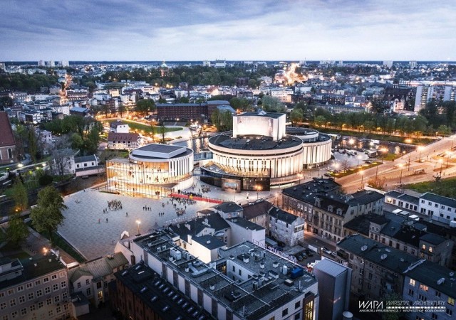 Przeszklony czwarty krąg Opery Nova w Bydgoszczy - według nowych założeń, ma być gotowy i oddany do użytku w maju 2025 roku