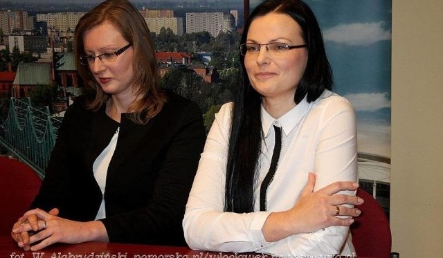 Z prawej - Monika Berger, obok - Dorota Grabczyńska.