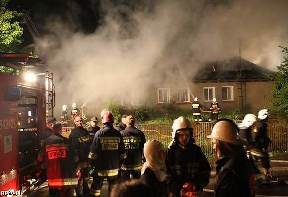 Pożar w Biesowicach.