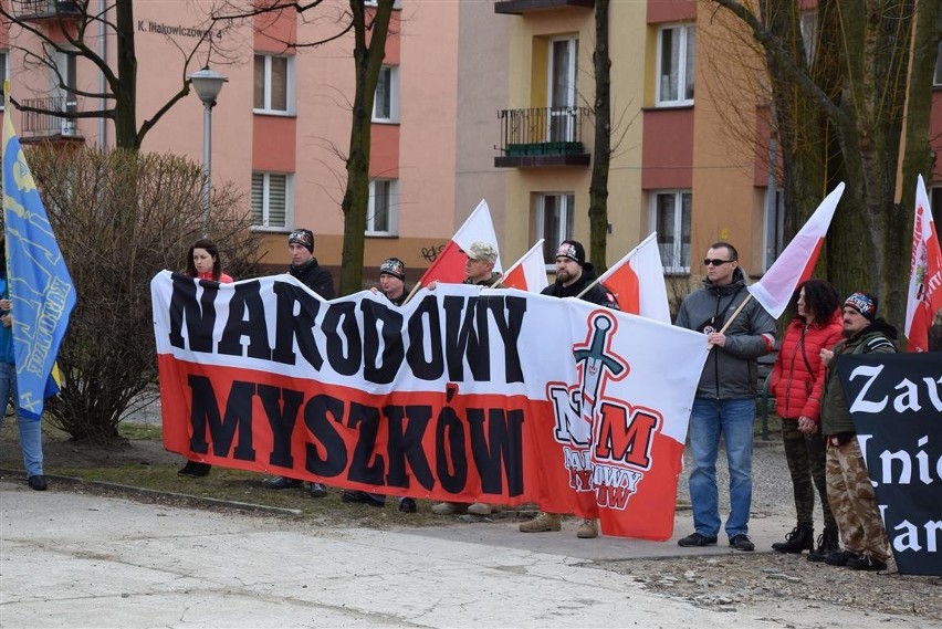 Narodowcy z Częstochowy i Śląska protestowali przeciwko...