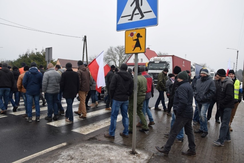 Protest rolników w Rychnowach na dk nr 22  [28.01.2019]