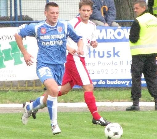 Marcin Truszkowski strzelił w tym meczu pierwszą bramkę dla niebiesko-czerwonych.