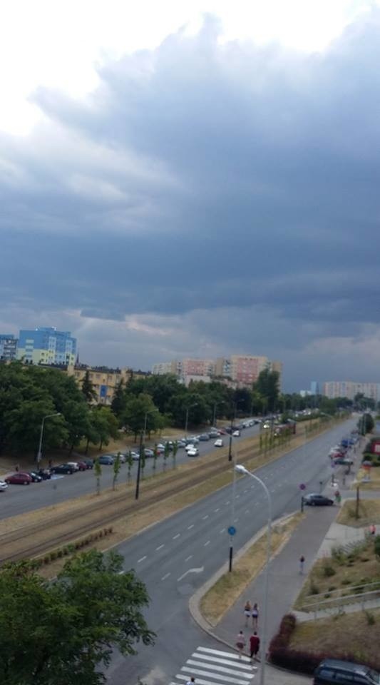 Burza zbliża się do Łodzi