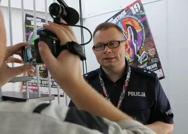 Sławomir Konieczny, rzecznik lubuskiej policji, o bezpieczeństwie na Przystanku Woodstock 2013.