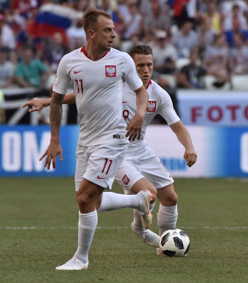 Kamil Grosicki z Japonią kilka razy zagroził bramce rywali