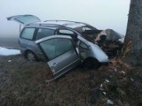 Kiertyny Małe. Wypadek śmiertelny na drodze krajowej Bartoszyce - Bezledy (zdjęcia)