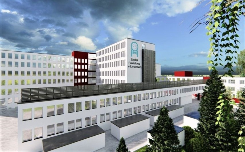 Limanowa. Rozpoczęła się pierwszy etap termomodernizacji szpitala. Mogą być przejściowe utrudnienia w parkowaniu [ZDJECIA]