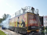 Strażacy z Przemyśla gasili ogień w mobilnym trenażerze