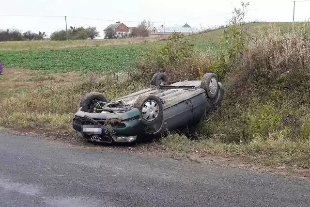 W środowe przedpołudnie na drodze wojewódzkiej w Wojnowie (gmina Zbójno) dachował samochód marki Audi. Kierowca i pasażer uciekli z miejsca zdarzenia.Policjanci przeszukali okolicę.- Kilkaset metrów od miejsca kolizji policjanci zastali kierowcę audi i pasażera. Po wylegitymowaniu 18-letniego mieszkańca gminy Zbójno, który kierował pojazdem i 26-letniego pasażera pojazdu mieszkańca powiatu lipnowskiego, szybko okazało się, że młodzi mężczyźni mieli powody, aby nie spotkać się ze stróżami prawa - podkreśla asp. sztab. Małgorzata Lipińska z golubskiej policji.18-letni kierowca w chwili zatrzymania miał blisko 2 promile alkoholu w organizmie i nie posiadał uprawnień do kierowania pojazdami. Nietrzeźwy pasażer miał przy sobie marihuanę.Obaj trafili do policyjnego aresztu. Usłyszeli już zarzuty. 18-latek odpowie teraz za kierowanie w stanie nietrzeźwości, bez uprawnień i spowodowanie zagrożenia w ruchu drogowym, za co grozi mu 3 lata pozbawienia wolności. Natomiast 26-latek odpowie za posiadanie narkotyków, za co grozi mu 3 lata pozbawienia wolności.Flesz - bezpieczne dziecko. To musisz wiedzieć!