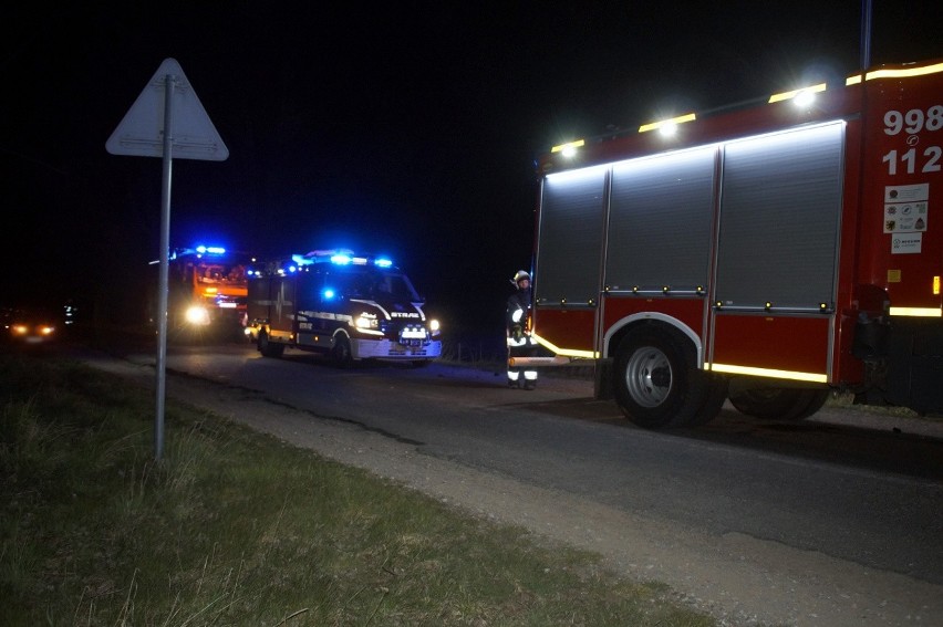 Wypadek samochodowy w gminie Kępice, pomiędzy Płockiem a Pustowem [ZDJĘCIA]