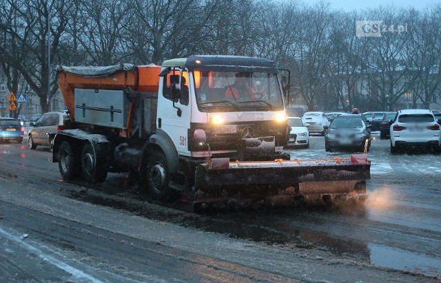 Gołoledź w Szczecinie, 12.01.2021