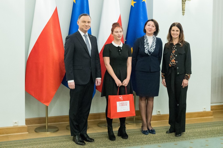 Patrycja Czerwińska, uczennica klasy Ib technikum w Zespole...