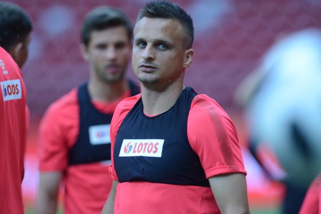 11.06.2018 warszawa stadion narodowy  pilka nozna pzpn trening reprezentacja w pilce noznej przed meczem z litwanz slawomir peszko fot. sylwia dabrowa / polska press