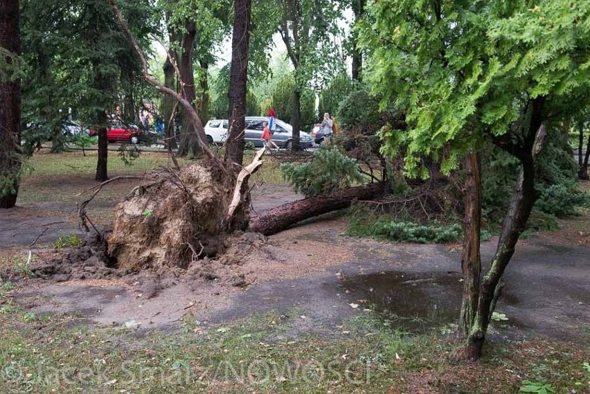 Po ulewie w Ciechocinku