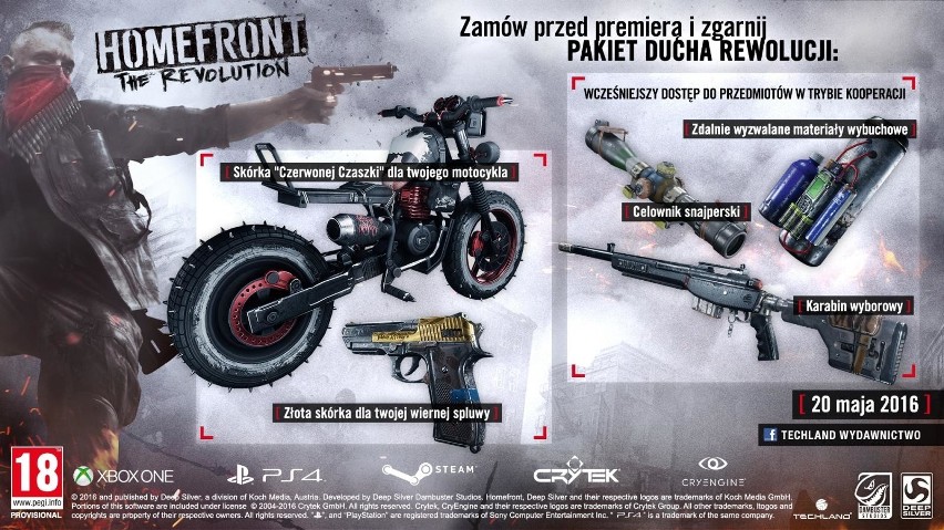 Homefront: The Revolution. Edycja kolekcjonerska, czyli pojazd zamiast figurki