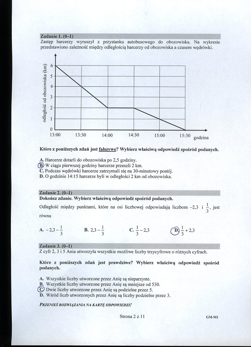 Egzamin gimnazjalny z matematyki 2016: mamy odpowiedzi!...