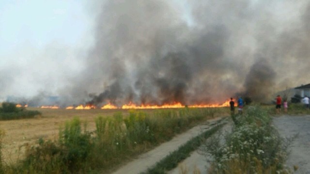 Płoną pola na Hubach Moraskich