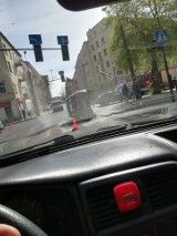 Kolejny wypadek na ul. Lipowej w Lublinie. Zderzyły się dwa auta