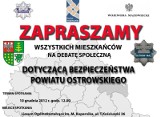 Powiat ostrowski: Będzie debata o bezpieczeństwie. Zapraszamy do ogólniaka