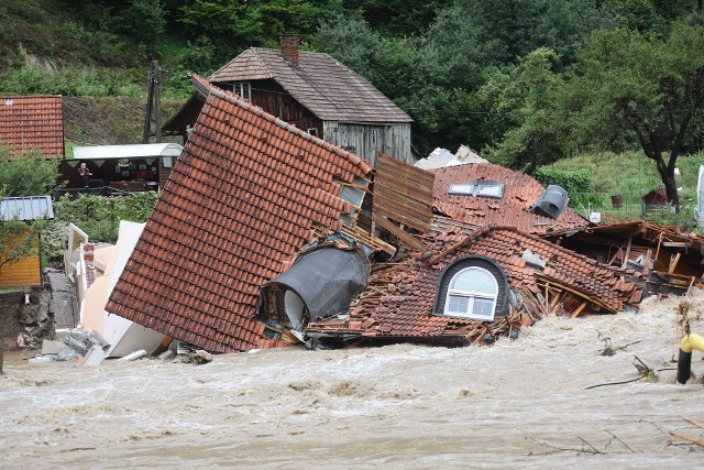 Wielka woda wywołała ogromne szkody m.in. w słoweńskiej miejscowości Prevalje.