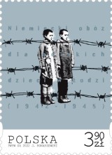 Premiera znaczka Poczty Polskiej upamiętniającego obóz dla dzieci przy ulicy Przemysłowej w Łodzi