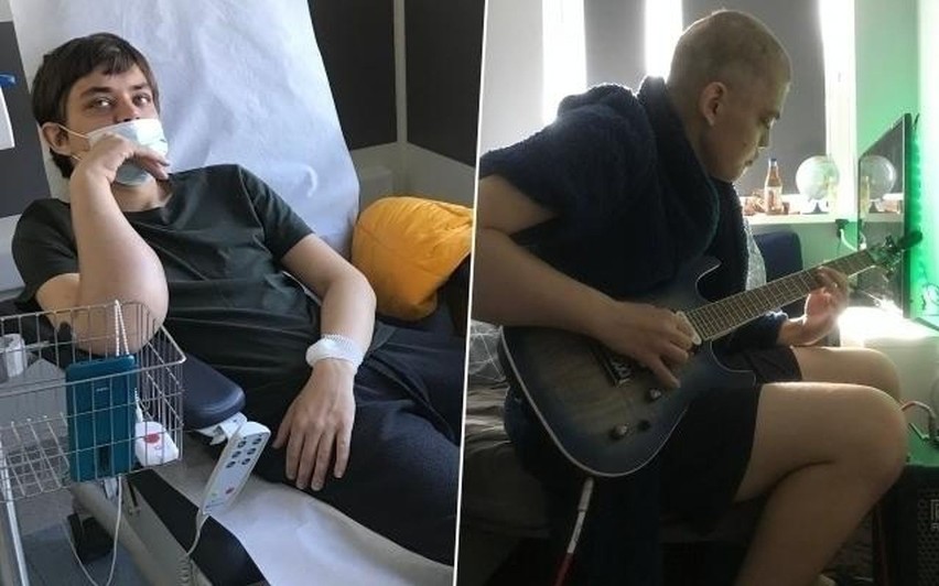 19-letni Marcin, gitarzysta, z Bydgoszczy przez chorobę...