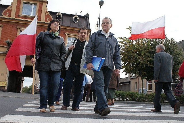 Migawka z protestu mieszkańców Pakości