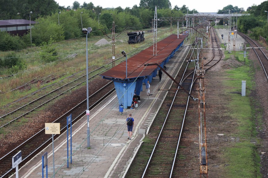 Perony kolejowe w Olkuszu