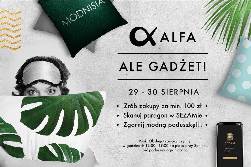 Akcja promocyjna w Alfa Centrum. Dostaniesz poduszkę dekoracyjną za paragon! (ZDJĘCIA)