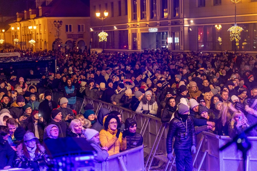 Tak Białystok witał Nowy Rok 2024 na Rynku Kościuszki