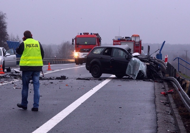 Wypadek na krajowej "szóstce"