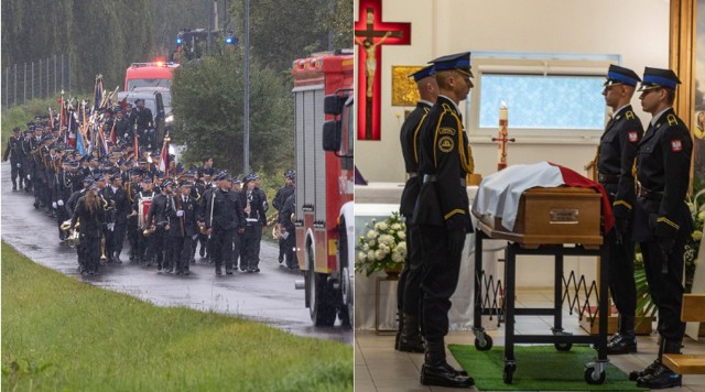 Pogrzeb Andrzeja Puskarza, druha OSP Balice, który zginął pełniąc służbę