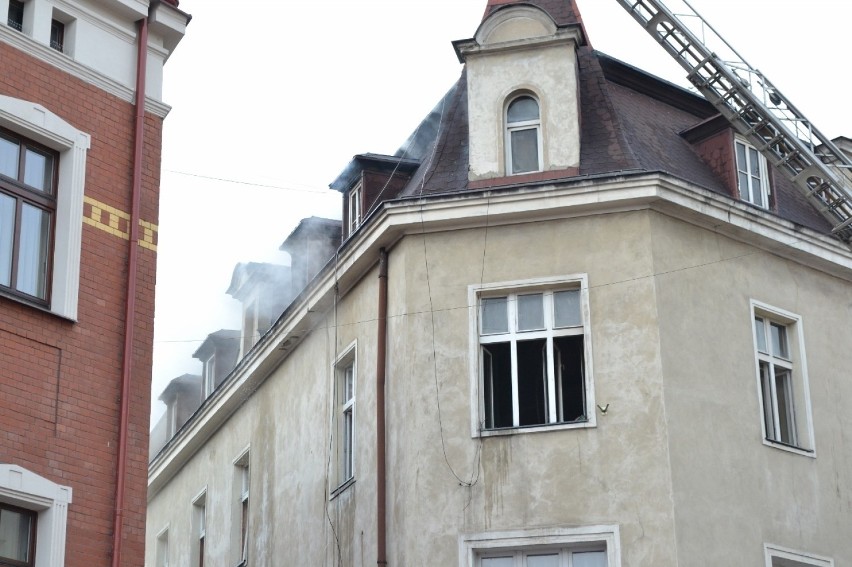 Pożar w Gliwicach na Matejki