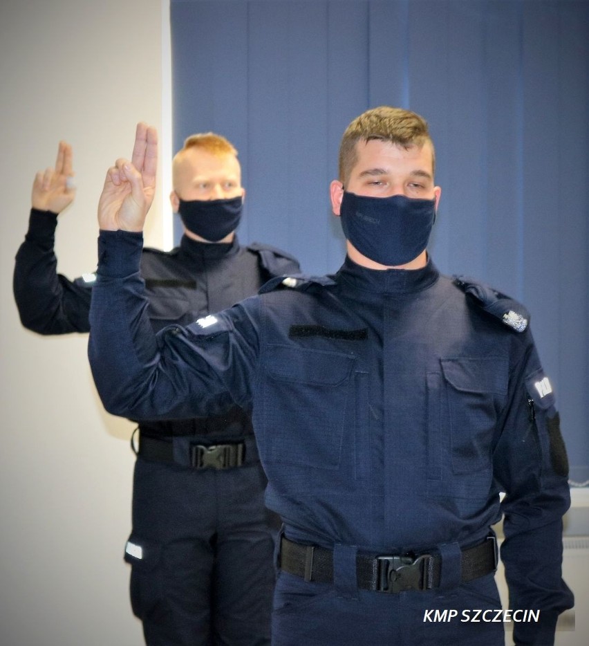 Nowi policjanci i policjantki w szczecińskiej policji
