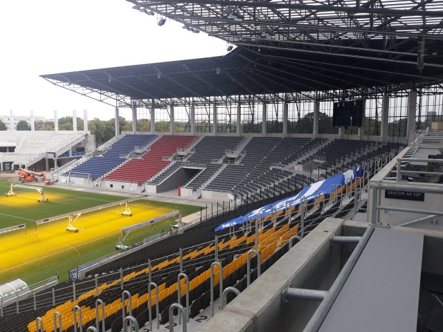 Stadion Pogoni Szczecin - stan prac na 21 września 2021.