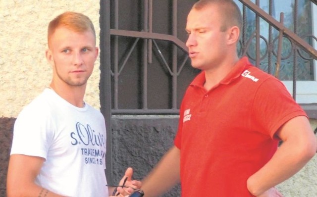 Michał Przybyła (z lewej) zadebiutował w reprezentacji Polski.