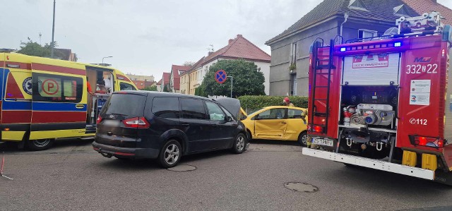 Wypadek na skrzyżowaniu ul. Obotrytów i Piotra Skargi w Koszalinie