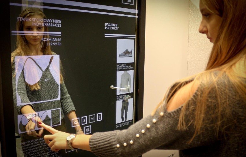Testowaliśmy interaktywne lustro w sklepie Nike we Wroclavii