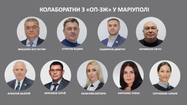 Osoby, które miały w Mariupolu kolaborować z siłami rosyjskimi to członkowie partii Opozycyjna Platforma - Za Życie.