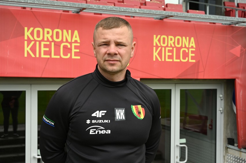 Trener Korony Kielce Kamil Kuzera