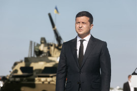 Zełenski oskarża Rosję o ludobójstwo w Donbasie