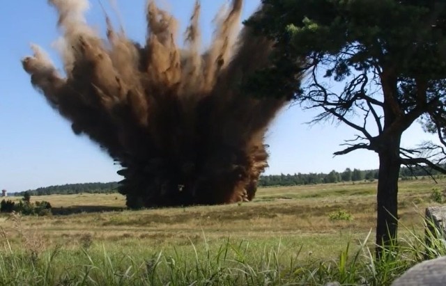 Detonacja bomby z Białegostoku w Orzyszu. Ładunek ważył 500 kg