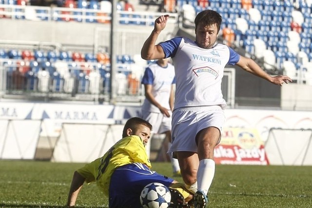 Aleksejs Kolesnikovs strzelił swego pierwszego gola w barwach Stali. Od razu za 3 punkty.