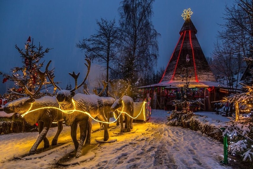 Wioska Świętego Mikołaja w Bałtowie już czaruje dzieci [ZDJĘCIA]