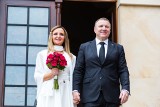 Kraków. Jacek Kurski wziął ślub kościelny w Łagiewnikach! Kto przyjechał na kolejne wesele byłego prezesa TVP? [ZDJĘCIA]
