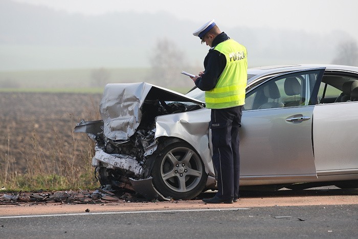 Wypadek na trasie Slupsk - Ustka