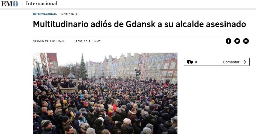 Hiszpańska gazeta El Mundo zaznaczyła, że uroczystości...
