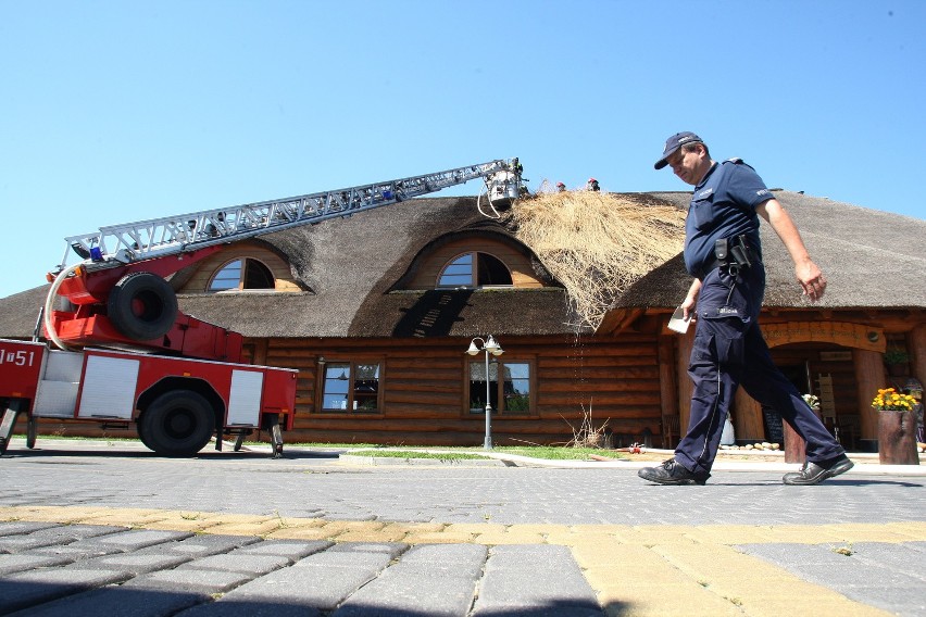 Pożar w Karczmie pod Strzechą w Kielcach