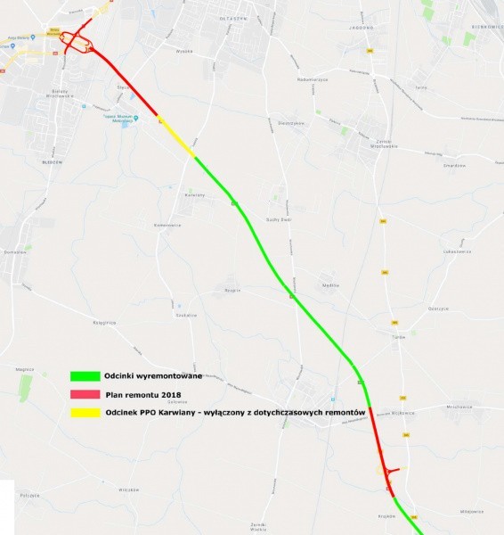 Po wykonaniu przejazdów przez pasy zieleni, drogowcy będą...