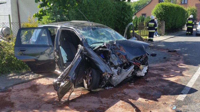 Wypadek na drodze wojewódzkiej 426 pod Strzelcami Opolskimi....